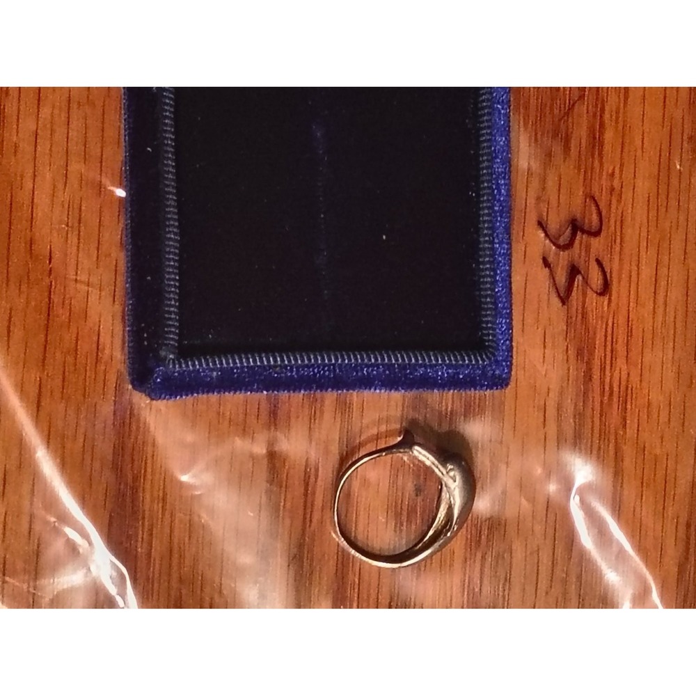 Vintage 925 Dolphin Bypass Wrap Ring Size 7 Ocean Animal Band Unisex